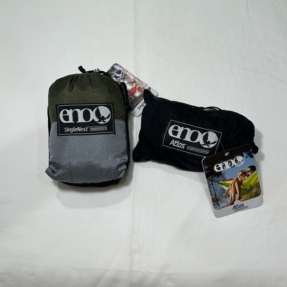 ENO SingleNest Hammock - Black and Gray